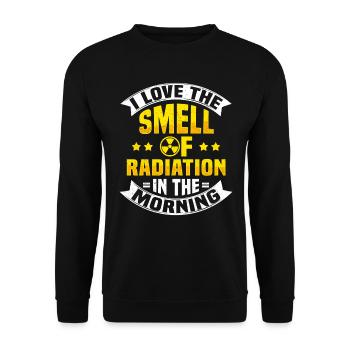 Radioaktiv Strahlung Atomkraft Nuklearingenieur - Unisex Pullover - Schwarz - Vorne - Alina (178cm) & Michal (187cm)