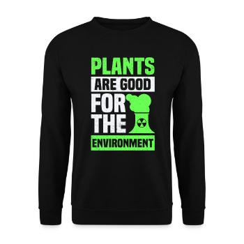 Centrale Nucléaire Énergie Nucléaire Radioactive Nucléaire - Sweat-shirt Unisexe - noir - Devant - Alina (178cm) & Michal (187cm)