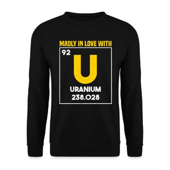Ingénieur Nucléaire Nucléaire Nucléaire Radioactif - Sweat-shirt Unisexe - noir - Devant - Alina (178cm) & Michal (187cm)