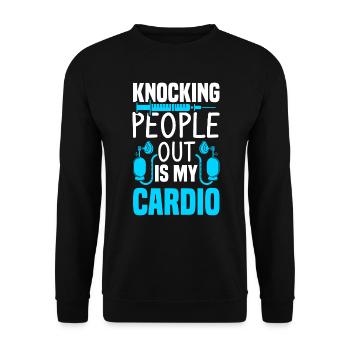 Anesthesiologist Anesthesia Anesthesia Nurse - Unisex Sweatshirt - black - Front - Alina (178cm) & Michal (187cm)