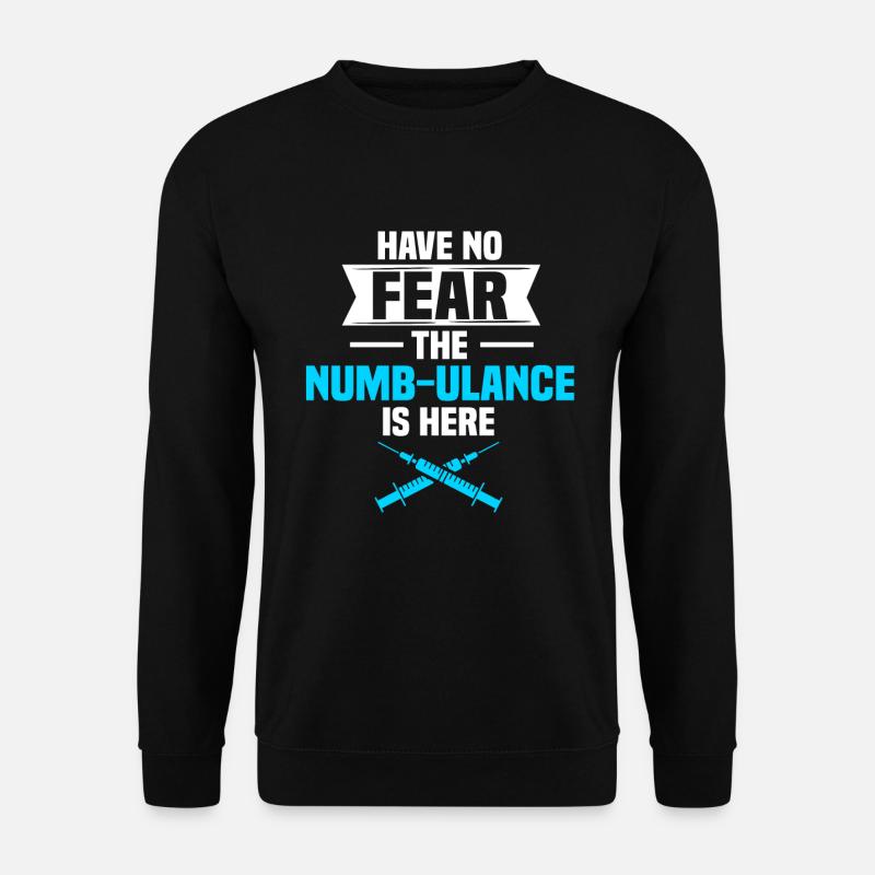 Anästhesist Krankenhaus Anästhesie Spritze - Unisex Pullover - Schwarz