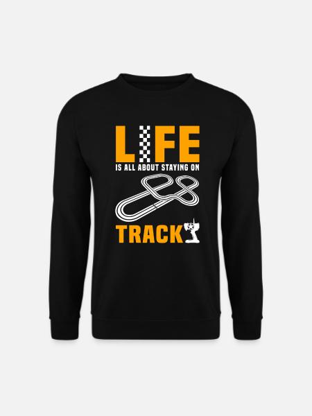 Slotcar Racing Slotcar Autorennbahn - Unisex Pullover - Schwarz