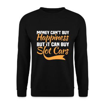 Slot Car Racing Slot Car Funny - Unisex Sweatshirt - black - Front - Alina (178cm) & Michal (187cm)