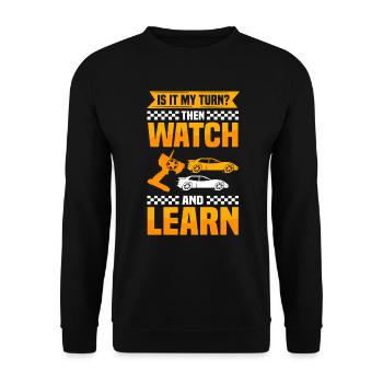 Slotcar Racing Car Racing Fun Slot Car - Sweat-shirt Unisexe - noir - Devant - Alina (178cm) & Michal (187cm)