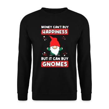 Jardinier Nains Gnomes de jardin Drôle - Sweat-shirt Unisexe - noir - Devant - Alina (178cm) & Michal (187cm)
