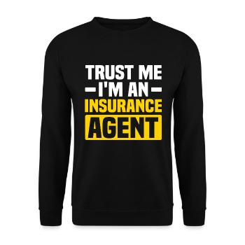 Insurance Agent Actuary Life Insurance - Unisex Sweatshirt - black - Front - Alina (178cm) & Michal (187cm)