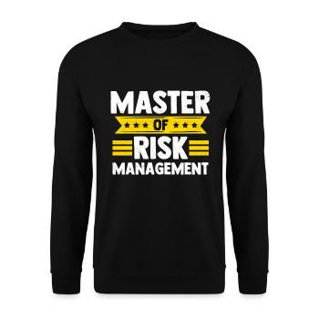 Insurance Agent Funny Actuary - Unisex Sweatshirt - black - Front - Alina (178cm) & Michal (187cm)
