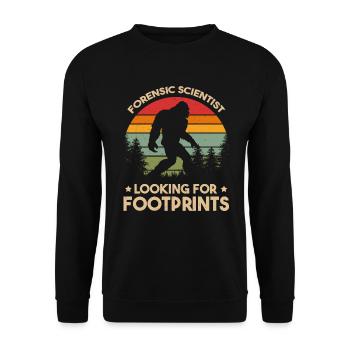 Forensic Scientist Forensic Technician Crime Scene - Unisex Sweatshirt - black - Front - Alina (178cm) & Michal (187cm)