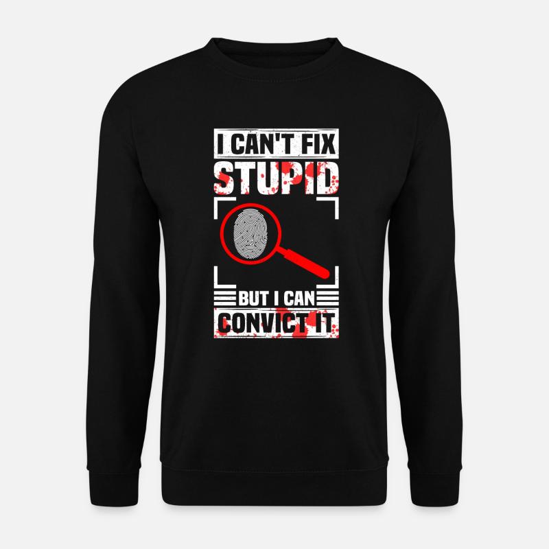 Forensiker Kriminaltechnik Spurensicherung - Unisex Pullover - Schwarz