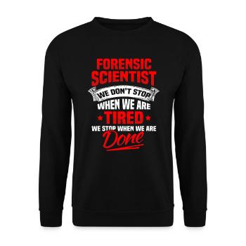 Criminalistique Sciences judiciaires Criminologie - Sweat-shirt Unisexe - noir - Devant - Alina (178cm) & Michal (187cm)
