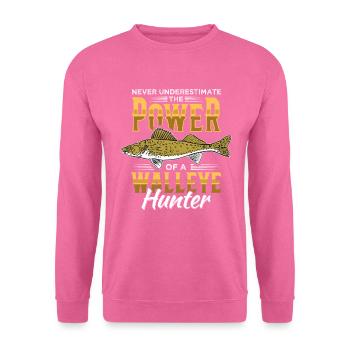Zander fishing anglers Walleye - Unisex Sweatshirt - pink - Front