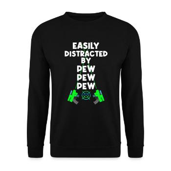 Laser Tag Beam Laser Tag Laser Gun - Unisex Sweatshirt - black - Front - Alina (178cm) & Michal (187cm)