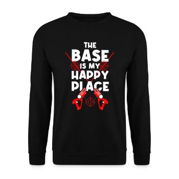 Laser Tag Lasergame Lasertag Beam - Unisex Sweatshirt - black - Front - Alina (178cm) & Michal (187cm)