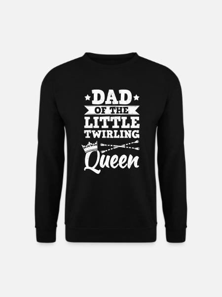 Twirling Papa Stabdrehen Majorette Baton - Unisex Pullover - Schwarz