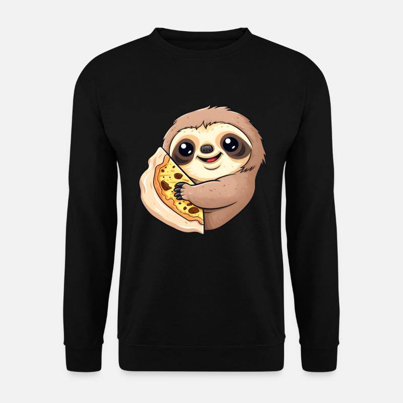 Pizza Sloth Pizza Lover - Unisex Sweatshirt - black