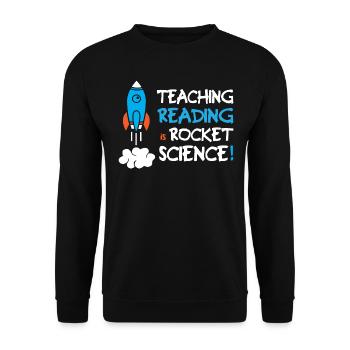 Enseigner la lecture est sorcier - Sweat-shirt Unisexe - noir - Devant - Alina (178cm) & Michal (187cm)