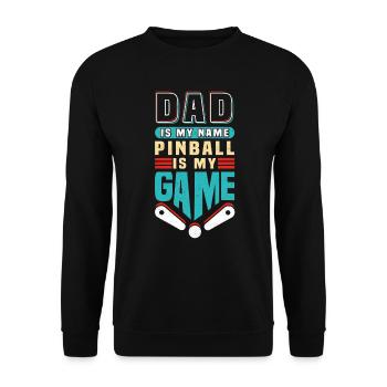 Pinball Papa Arcade Retro Gamer Pinball Machine - Sweat-shirt Unisexe - noir - Devant - Alina (178cm) & Michal (187cm)