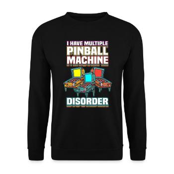 Pinball Arcade Retro Gamer Pinball Machine - Sweat-shirt Unisexe - noir - Devant - Alina (178cm) & Michal (187cm)