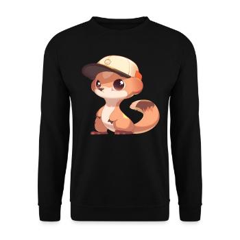 Mungo - Unisex Pullover - Schwarz - Vorne - Alina (178cm) & Michal (187cm)