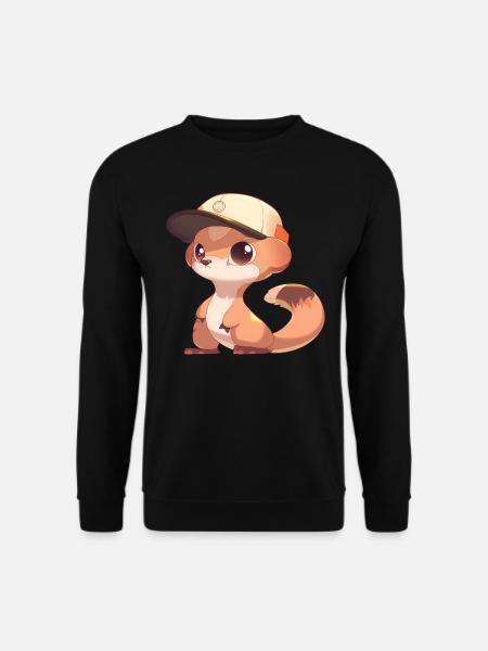 Cute Mongoose - Unisex Sweatshirt - black
