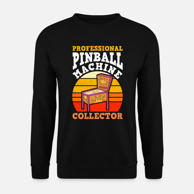 Pinball Game Arcade Flipperautomat - Unisex Pullover - Schwarz