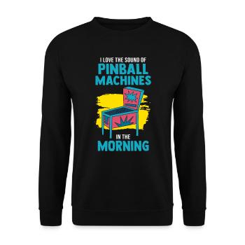 Pinball Arcade Pinball Machine Retro Gamer - Sweat-shirt Unisexe - noir - Devant - Alina (178cm) & Michal (187cm)