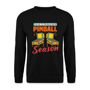 Pinball Machine Pinball Jeux rétro drôle - Sweat-shirt Unisexe - noir - Devant - Alina (178cm) & Michal (187cm)