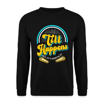 Pinball Arcade Jeu Pinball Machine - Sweat-shirt Unisexe - noir - Devant - Alina (178cm) & Michal (187cm)