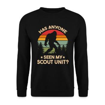 Boy Scout Wilderness Adventure Camping - Unisex Sweatshirt - black - Front - Alina (178cm) & Michal (187cm)