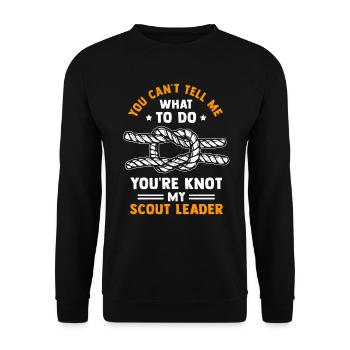 Scouting Scout Camping - Sweat-shirt Unisexe - noir - Devant - Alina (178cm) & Michal (187cm)
