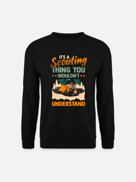 Scouts Camping Camping Scoutisme - Sweat-shirt Unisexe - noir