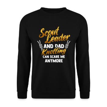 Scout Guide Scouting - Unisex Sweatshirt - black - Front - Alina (178cm) & Michal (187cm)