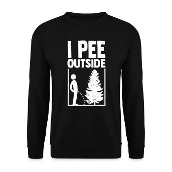 Camping Camping Outdoor Camping Nature - Unisex Sweatshirt - black - Front - Alina (178cm) & Michal (187cm)