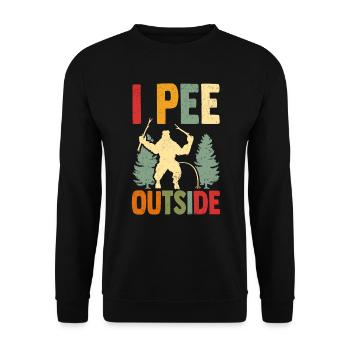 Camping Camper Zelten Camper - Unisex Pullover - Schwarz - Vorne - Alina (178cm) & Michal (187cm)