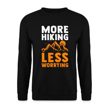 Randonnée alpiniste Randonnée Escalade - Sweat-shirt Unisexe - noir - Devant - Alina (178cm) & Michal (187cm)