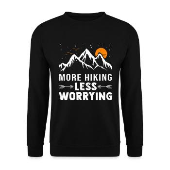 Randonnée en montagne Randonnée alpinistes - Sweat-shirt Unisexe - noir - Devant - Alina (178cm) & Michal (187cm)