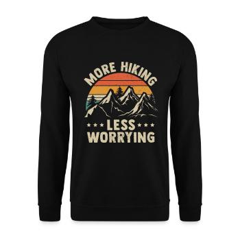 Randonnée alpiniste Randonnée Escalade - Sweat-shirt Unisexe - noir - Devant - Alina (178cm) & Michal (187cm)
