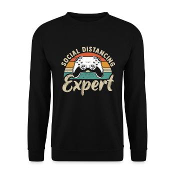 Jeu Jeu Jeu Vidéo Gamer Gamer - Sweat-shirt Unisexe - noir - Devant - Alina (178cm) & Michal (187cm)