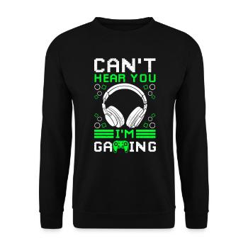 Video Game Gaming Gamer Gamer Nerd - Unisex Sweatshirt - black - Front - Alina (178cm) & Michal (187cm)