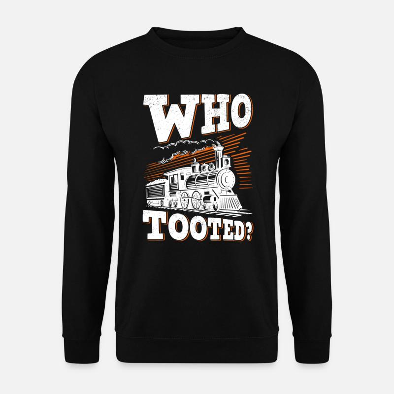 Modellbahn Eisenbahner Dampflok Eisenbahn - Unisex Pullover - Schwarz