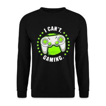 Gamer Gaming Geek Video Game - Unisex Sweatshirt - black - Front - Alina (178cm) & Michal (187cm)
