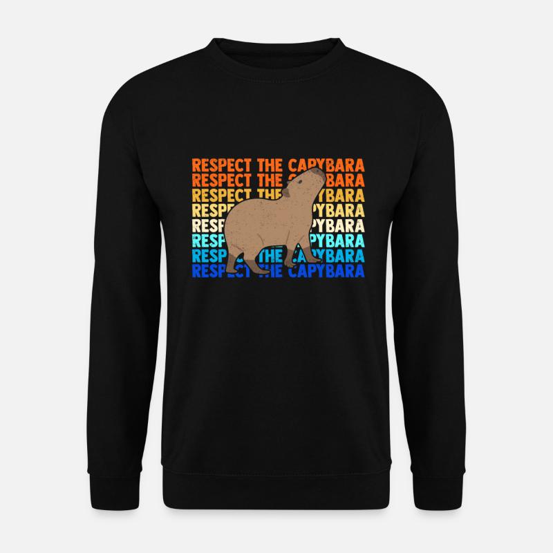 Mèmes de rongeurs Capybara capybara - Sweat-shirt Unisexe - noir