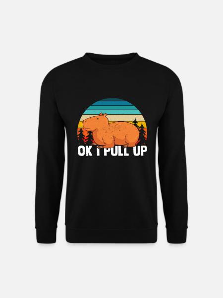 Capybara Meme Capybara Rongeur - Sweat-shirt Unisexe - noir