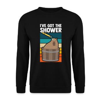 Capybara Douche Capybara Drôle - Sweat-shirt Unisexe - noir - Devant - Alina (178cm) & Michal (187cm)