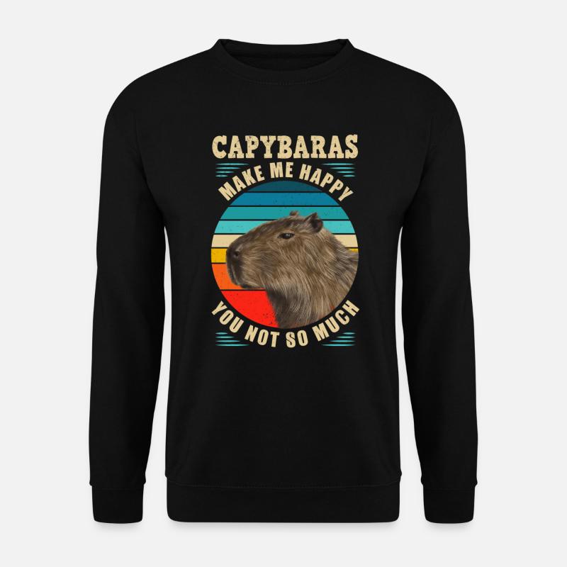 Capybara rodent capybara capybara - Unisex Sweatshirt - black