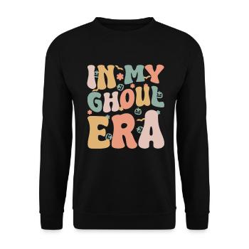 Halloween Ghost Ghost Ghoul Era - Unisex Sweatshirt - black - Front - Alina (178cm) & Michal (187cm)