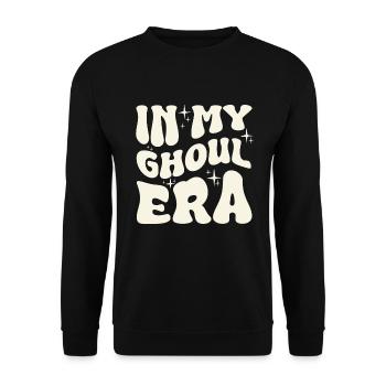 Halloween Ghost Ghoul - Unisex Sweatshirt - black - Front - Alina (178cm) & Michal (187cm)