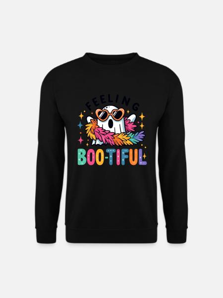 Geist Lustig Ghoul Gespenst Halloween - Unisex Pullover - Schwarz