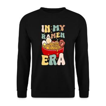 Ramen Ära Retro Nudel Japanisches Essen - Unisex Pullover - Schwarz - Vorne - Alina (178cm) & Michal (187cm)