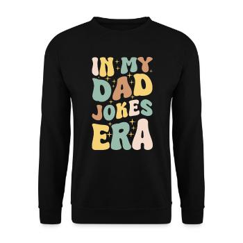 Papa Blagues Papa Blagues Papa Drôle - Sweat-shirt Unisexe - noir - Devant - Alina (178cm) & Michal (187cm)
